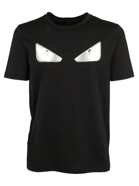 fendi monster eyes t-shirt|fendi logo print t shirt.